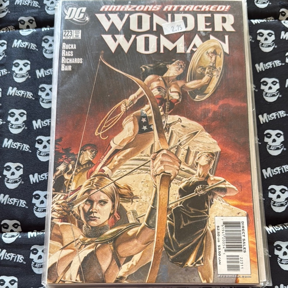 DC Comics Red and Gold Warrior Comic Cover